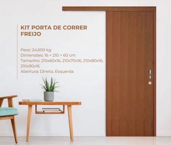 kit Porta de Correr Ultra Freijo